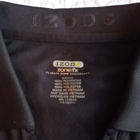 IZOD Sleeveless Black Golf Shirt sz Small Exc Condition - Picture 2 of 6